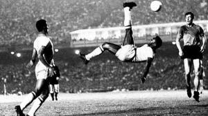 image of Pele doing bicycle kick