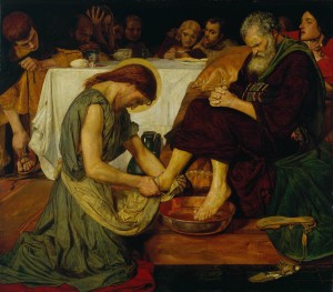 Jesus Washing Peter's Feet (by Ford Madox Brown): The exceptionalism of Jesus.